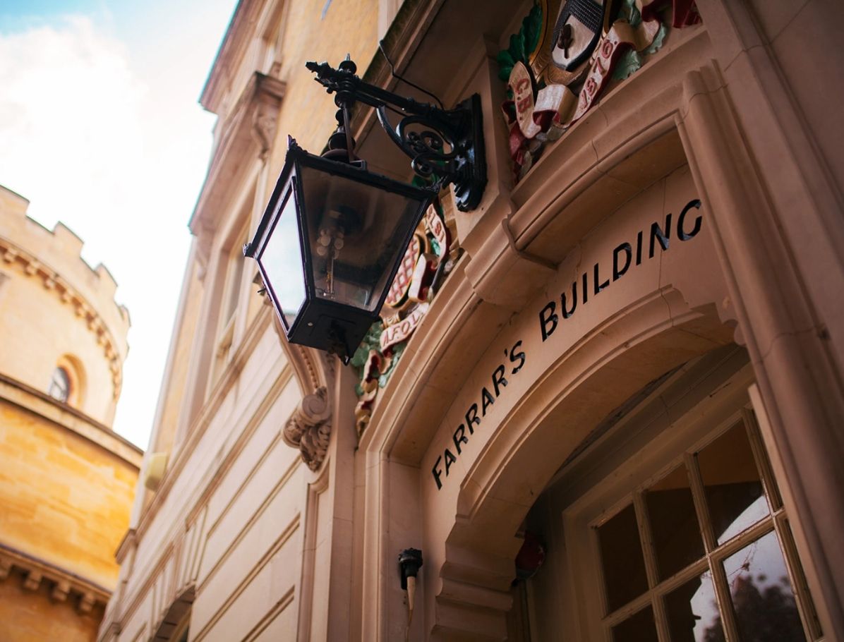Farrar's Building entrance.